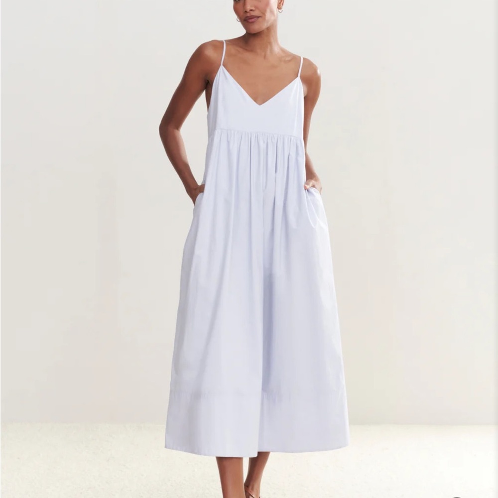 Jenni kayne Cove Dress. Light blue. With pockets. Worn once